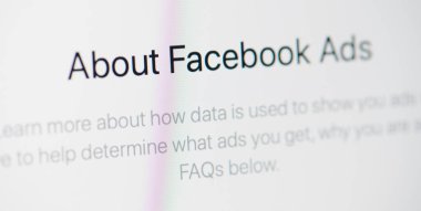 Facebook reklamları sayfası hakkında