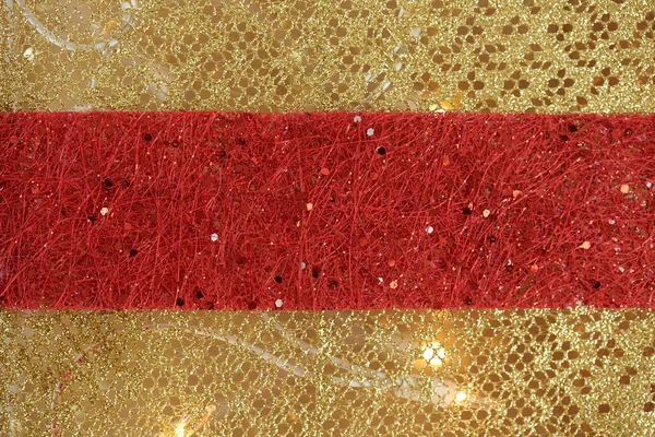 Czerwony i złoty kolor tła Brokat — Zdjęcie stockowe