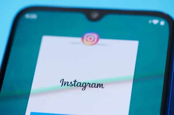 Aplicativo móvel Instagram — Fotografia de Stock
