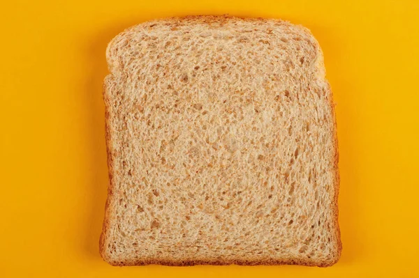 Один квадратний шматочок білого хліба — стокове фото