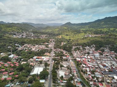 Nikaragua 'daki Matagalpa şehrinin manzara görüntüsü
