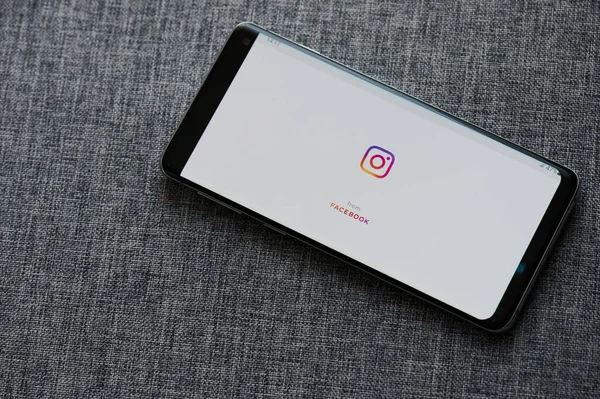 New York Usa Juni 2020 Instagram Från Facebook Smartphone App — Stockfoto