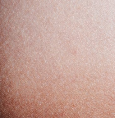 Beyaz, temiz insan derisi makro Düz görünümü kapat