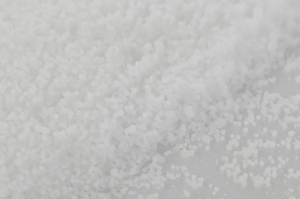 White Polymer Granules Pattern Macro Close View — Stock Photo, Image