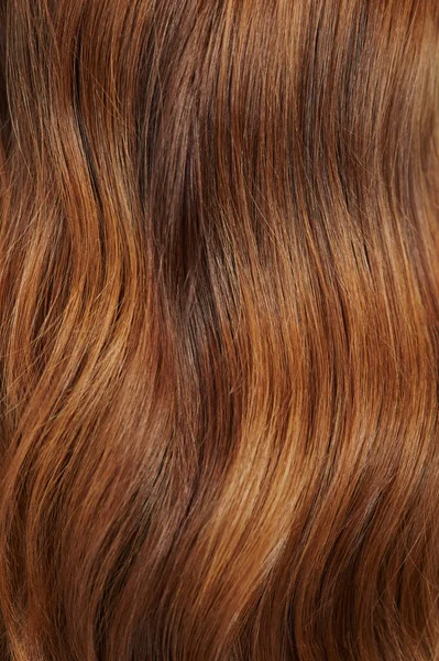 Fond Texture Cheveux Orange Bouclés Cheveux Brillants Sains — Photo