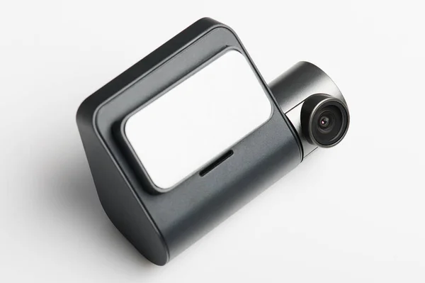 Автомобиль Современный Приборная Камера Изолирована Большим Экраном — стоковое фото