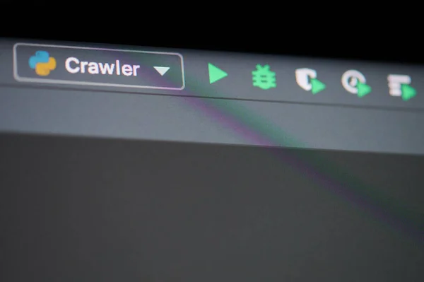 New York, USA - 13. September 2020: Debug-Menü der Python-3-Plattform auf dem Computerbildschirm Großaufnahme — Stockbild New York Usa September 2020 Debug Menü Der Python Plattform — Stockfoto