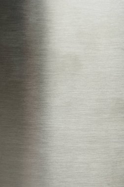 Gri fırçalanmış metal arka plan makro yakın görünüm yüzeyi