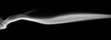 Zarif gri duman hattı makro yakın görünüm