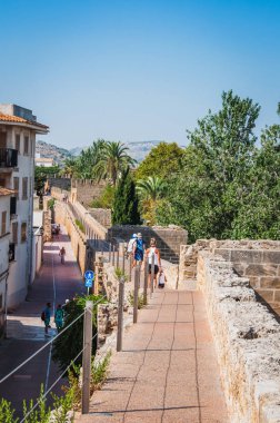 Eski Şehir Alcuda Palma de Mallorca'da güçlendirilmiş