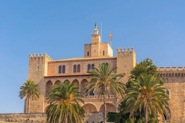 Antik Müslüman Kale Palma Mallorca Spanya Kralı Villası — Stok fotoğraf