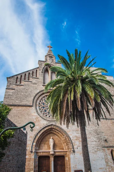 Parroquia Church Sant Jaume Alcudia Majorque — Stock Photo, Image