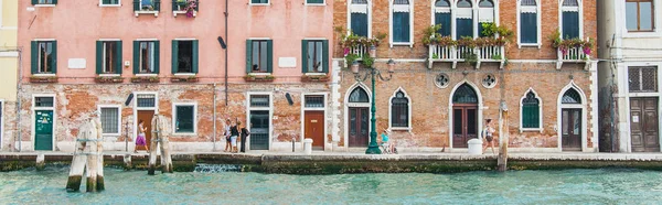 Alte Gebäude Und Venezianische Kanäle Venedig — Stockfoto