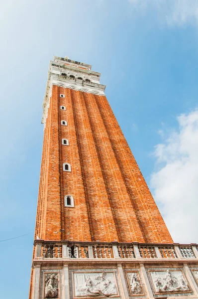 Vue Contre Plonge Campanile Place Saint Marc Venise — Photo