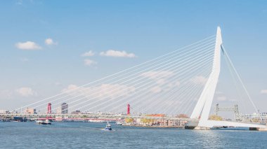 Erasmus Köprüsü, askılı köprü Rotterdam Merkezi