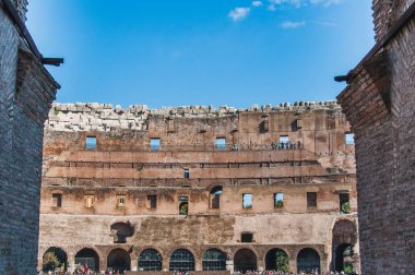Roma, İtalya Colosseum iç görünüm