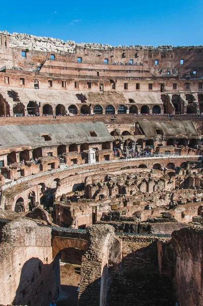 Innenansicht Des Kolosseums Rom Italien — Stockfoto