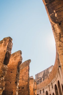 Roma, İtalya Colosseum iç görünüm