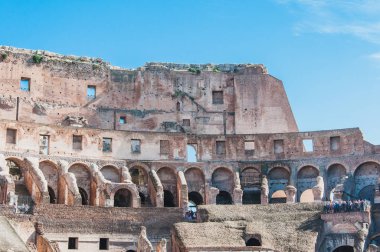 Roma, İtalya Colosseum iç görünüm