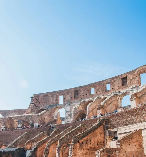 Vista Interior Del Coliseo Roma Italia —  Fotos de Stock