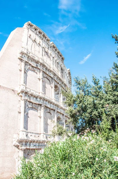 Vista Exterior Coliseu Roma Itália — Fotografia de Stock