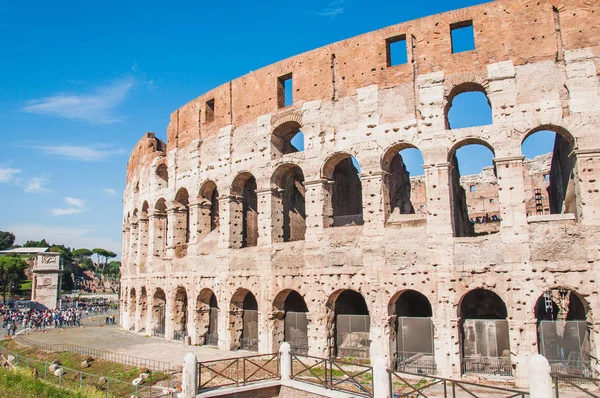 Veduta Esterna Del Colosseo Roma — Foto Stock