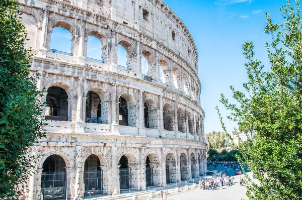 Veduta Esterna Del Colosseo Roma — Foto Stock