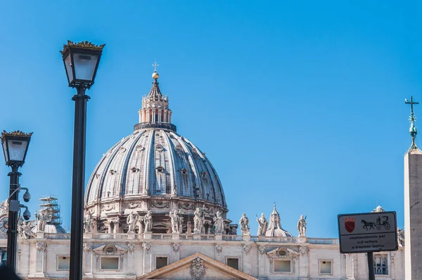 Собор Святого Петра Риме Площади Святого Петра Рима Ватикана Италии — стоковое фото