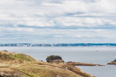 Rohan bridge uygulamasında Fransa Finistère içinde Landerneau şehir merkezi