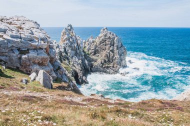 Camaret-sur-mer Crozon yarımadasında Pointe de Pen-hir 