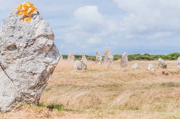 Pointe de Pen-hir en la península de Crozon en Camaret-sur-mer — Foto de Stock