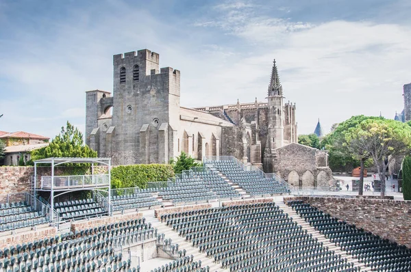 Theater Medieval City of Carcassonne in France — Stock Photo, Image