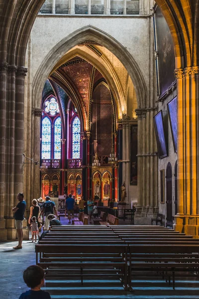 Gotiska Sainte-Marie katedral i centrala Bayonne i Frankrike — Stockfoto