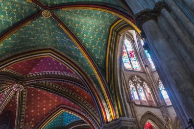 Fransa'da Bayonne merkezinde Gotik Sainte-Marie katedrali