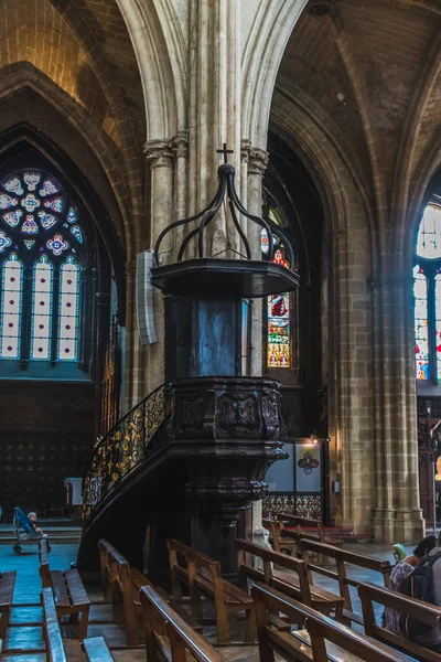 Gotiska Sainte-Marie katedral i centrala Bayonne i Frankrike — Stockfoto
