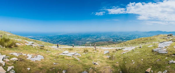 Panorama Góry Rhune Pirenejach Atlantyckich Francji — Zdjęcie stockowe