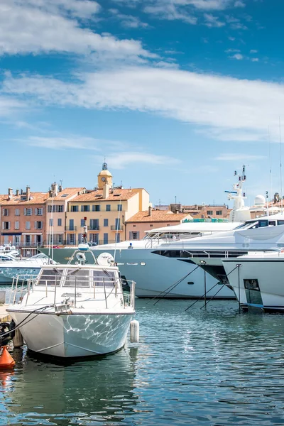 Saint Tropez Och Dess Fiskehamn Och Dess Yachter Sommaren Frankrike — Stockfoto