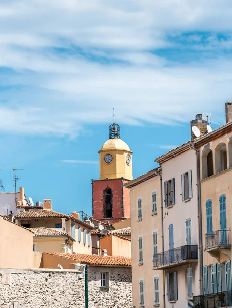 Die Kirche Notre Dame Assomption Saint Tropez Bei Blauem Himmel — Stockfoto