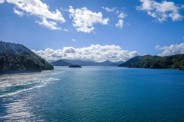 マールボロ サウンドの海岸や丘 ニュージーランド — ストック写真
