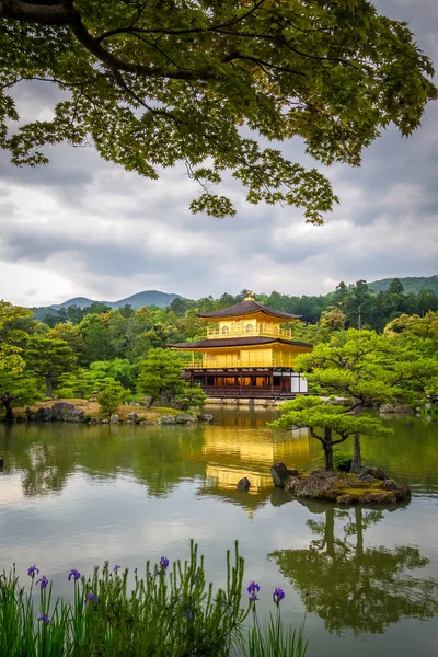 Kinkaku Temple Złoty Pawilon Kioto Japonia — Zdjęcie stockowe