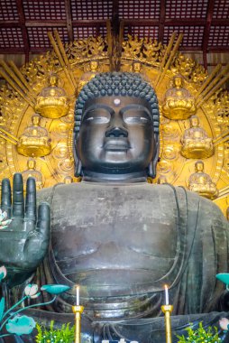 Vairocana büyük Buda Daibutsu-den Todai-ji Tapınağı, Nara, Japonya