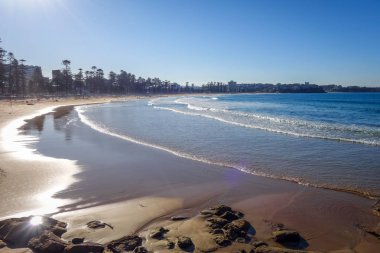 Manly Beach gün batımında, Sidney, yeni Güney Galler, Avustralya