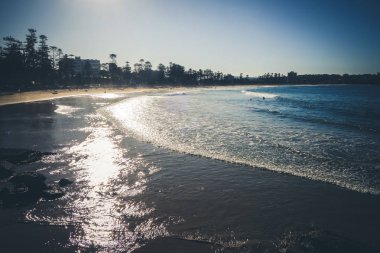 Manly Beach gün batımında, Sidney, yeni Güney Galler, Avustralya