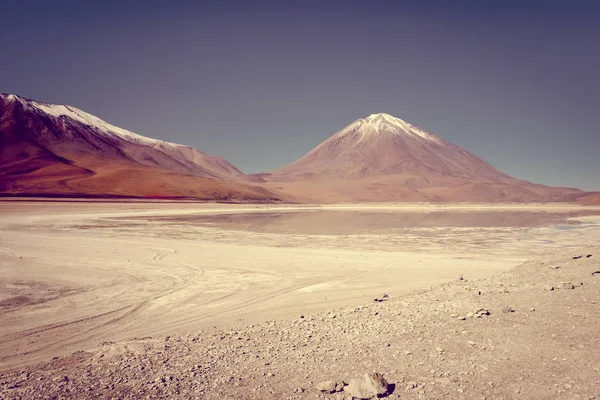 Clear Altiplano Laguna Sud Lipez Reserva Eduardo Avaroa Bolivia — Stock Photo, Image