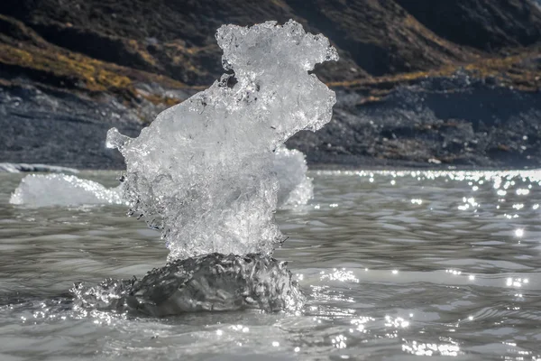 Πάγος Λίμνη Hooker Στο Εθνικό Πάρκο Αοράκι Βουνό Κουκ Νέα — Φωτογραφία Αρχείου