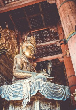 Vairocana büyük Buda Daibutsu-den Todai-ji Tapınağı, Nara, Japonya