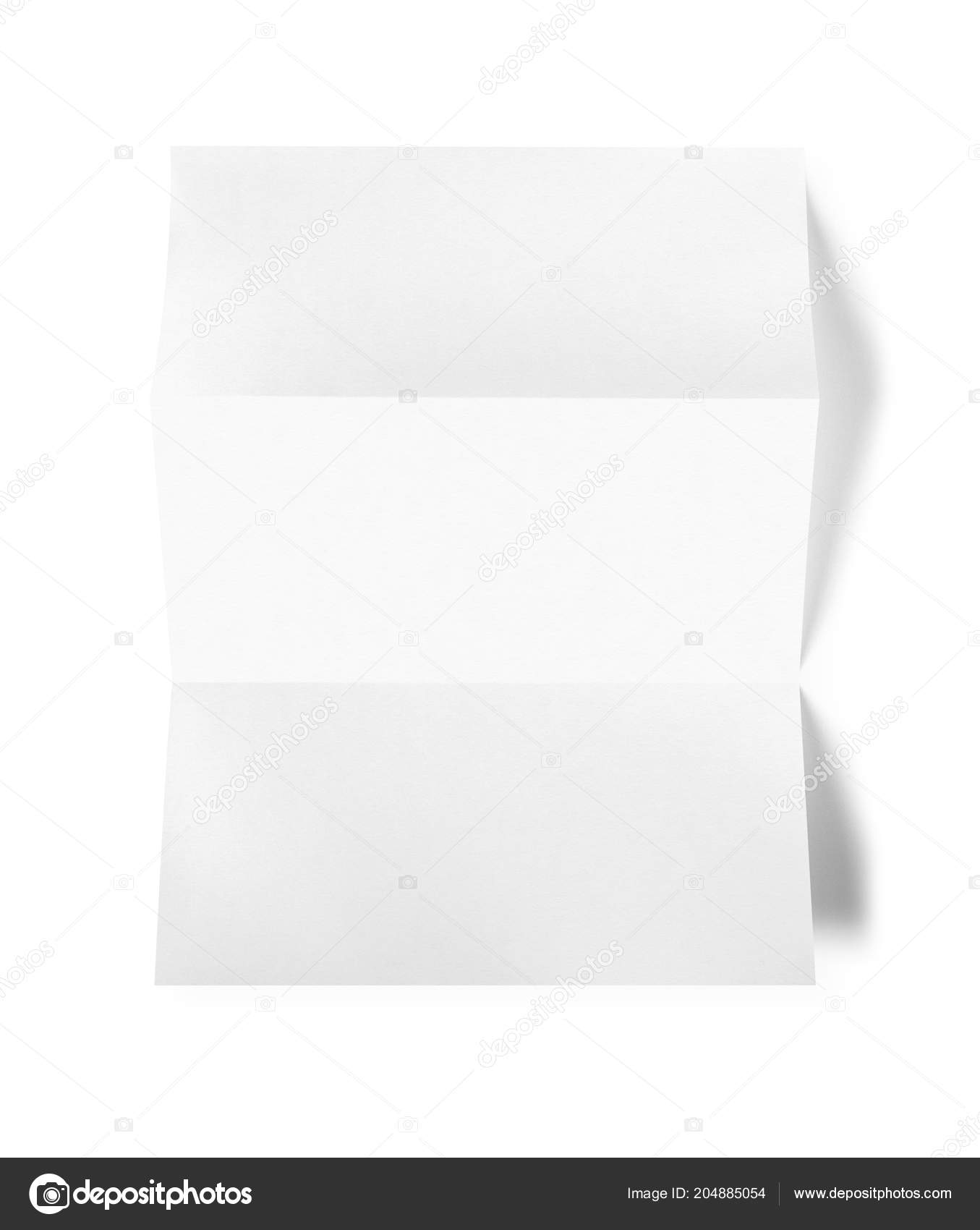 Blank White A4 paper sheet mockup template Stock Photo