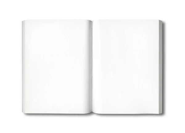 Otwarta Książka Odizolowana Białym Tle — Zdjęcie stockowe