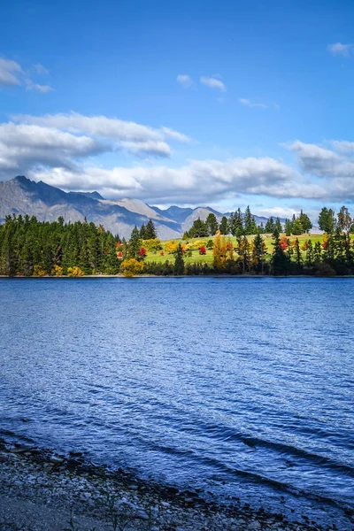 Lake Wakatipu Mountains Queenstown New Zealand — Stock Photo, Image