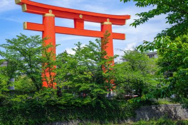 Heian tapınak yakın kapı Kyoto, Japonya